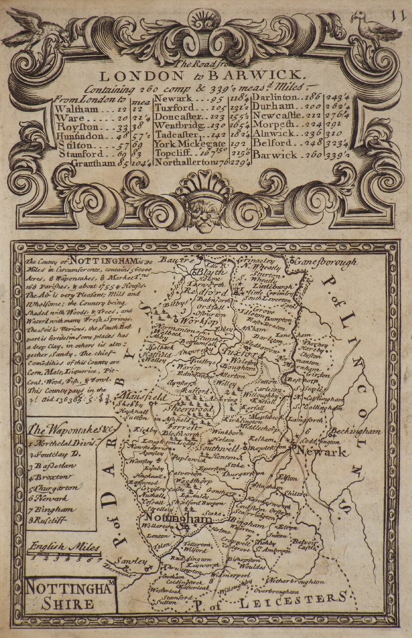 Map of Nottinghamshire - Owen & Bowen